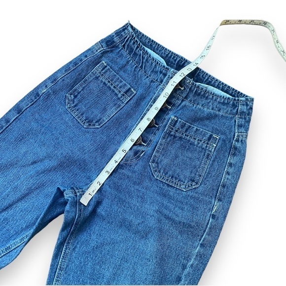 PRINCESS Polly Vela High Waisted Button Front Straight Leg Jeans | Size 2 - Picture 11 of 16